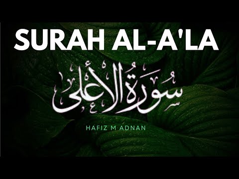 Sura Al- A'la | Surah no 87 |With full Arabic text | Hafiz M Adnan ...