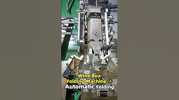 Wine Box Forming Machine ② Automatic Folding