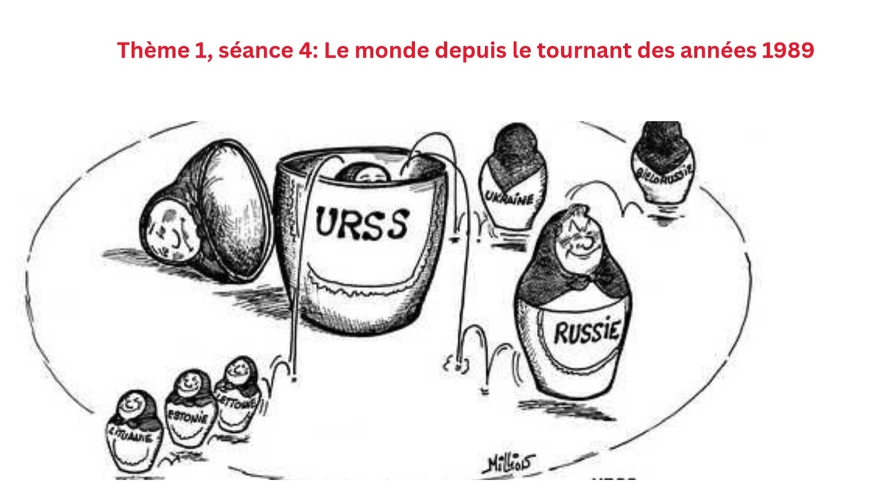 Thème 1, séance 4 Le monde depuis le tournant des années 1989