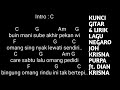 Kunci gitar  lirik lagu negaro joh krisna purpa ft dian krisna