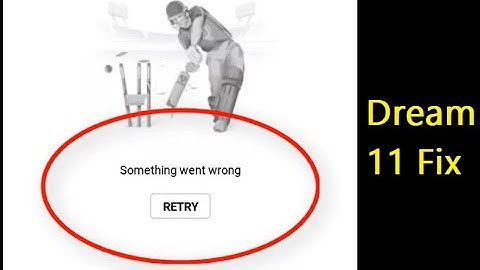 how to fix Something went wrong in dream11 app