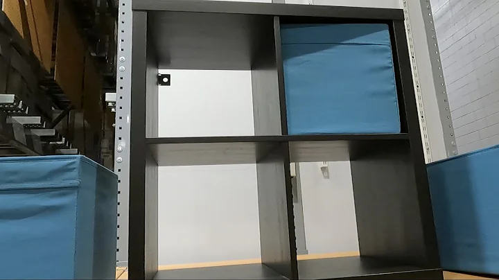 IKEA KALLAX 4 X 4 SHELVING UNIT BLACK BROWN CLOSER LOOK FURNITURE REVIEW REVIEWS IKEA SHOP SHOPPING