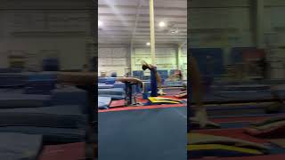 First time doing my Yurchenko Vault on soft mat! screenshot 1