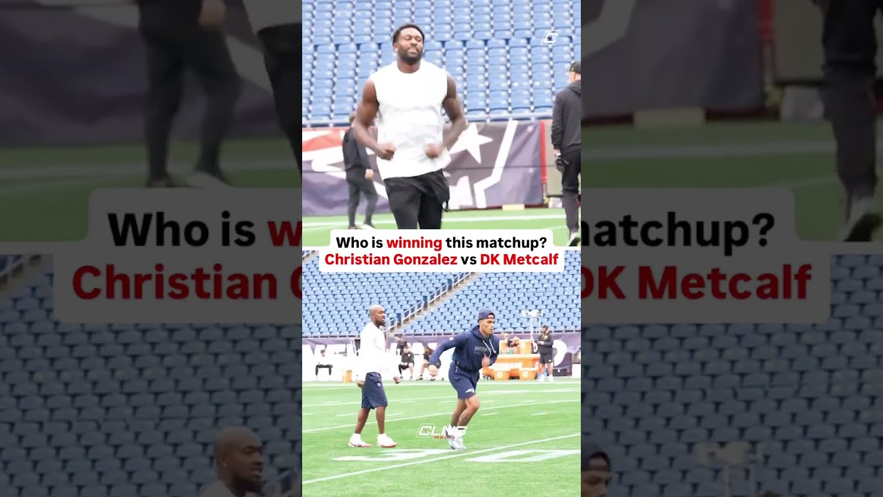 Who is winning this matchup Christian Gonzalez or DK Metcalf? #nfl #patriots #steelers