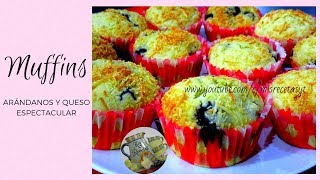 MUFFINS DE ARÁNDANOS Y QUESO | Mis Recetas