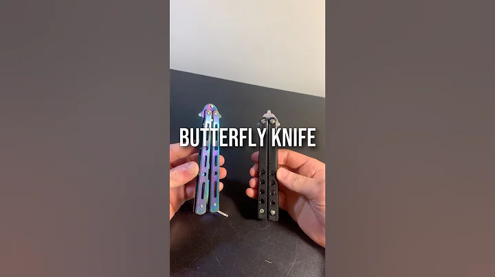 3D PRINTED vs REAL Butterfly Knife! #3dprinted #fidgettoys #3dprinted