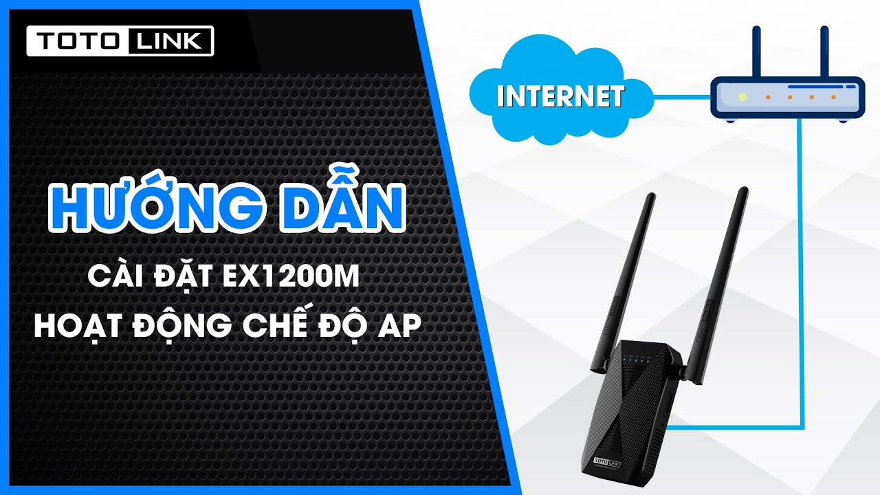 วิธีติดตั้ง access point  Update New  Hướng Dẫn Cài Đặt Access Point Trên Wifi Repeater EX1200M