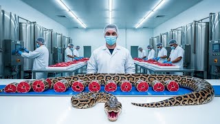 From Python to Plate: Inside a High-Tech Python Meat Factory (full process) Profile