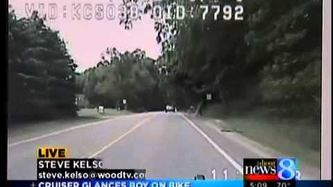 Dashcam shows bicyclist hit by deputy