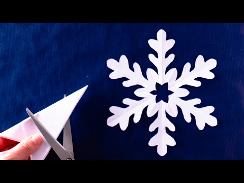 👉 How to Make a Snowflake Out of Paper – Easy Christmas Decorations! ❄🎄 #diy #snowflake #Xmascraft