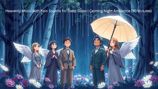 Heavenly Music with Rain Sounds for Deep Sleep | Calming Night Ambience (30 Minutes)