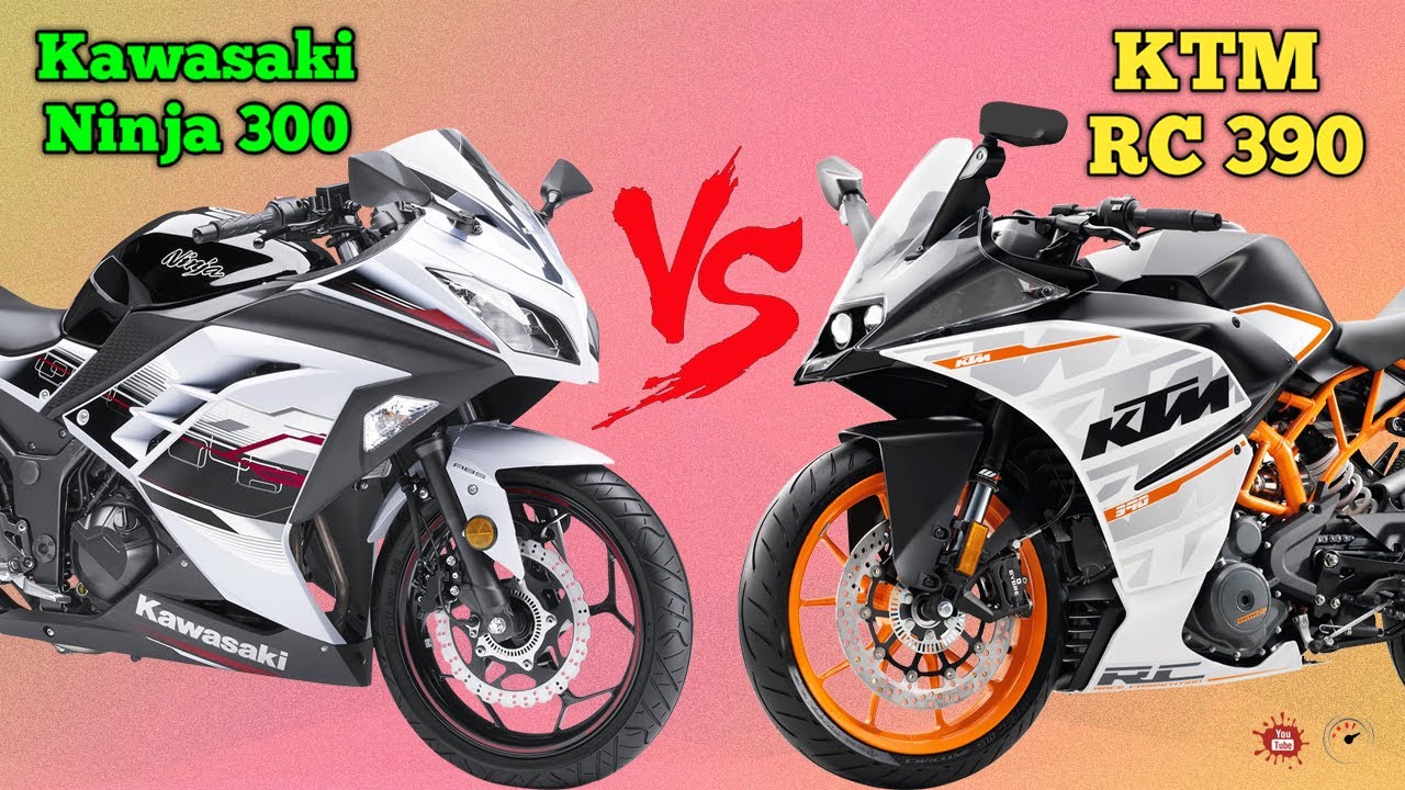 Kawasaki Ninja 300 vs Ktm RC 390 | TechTravelTelugu - YouTube