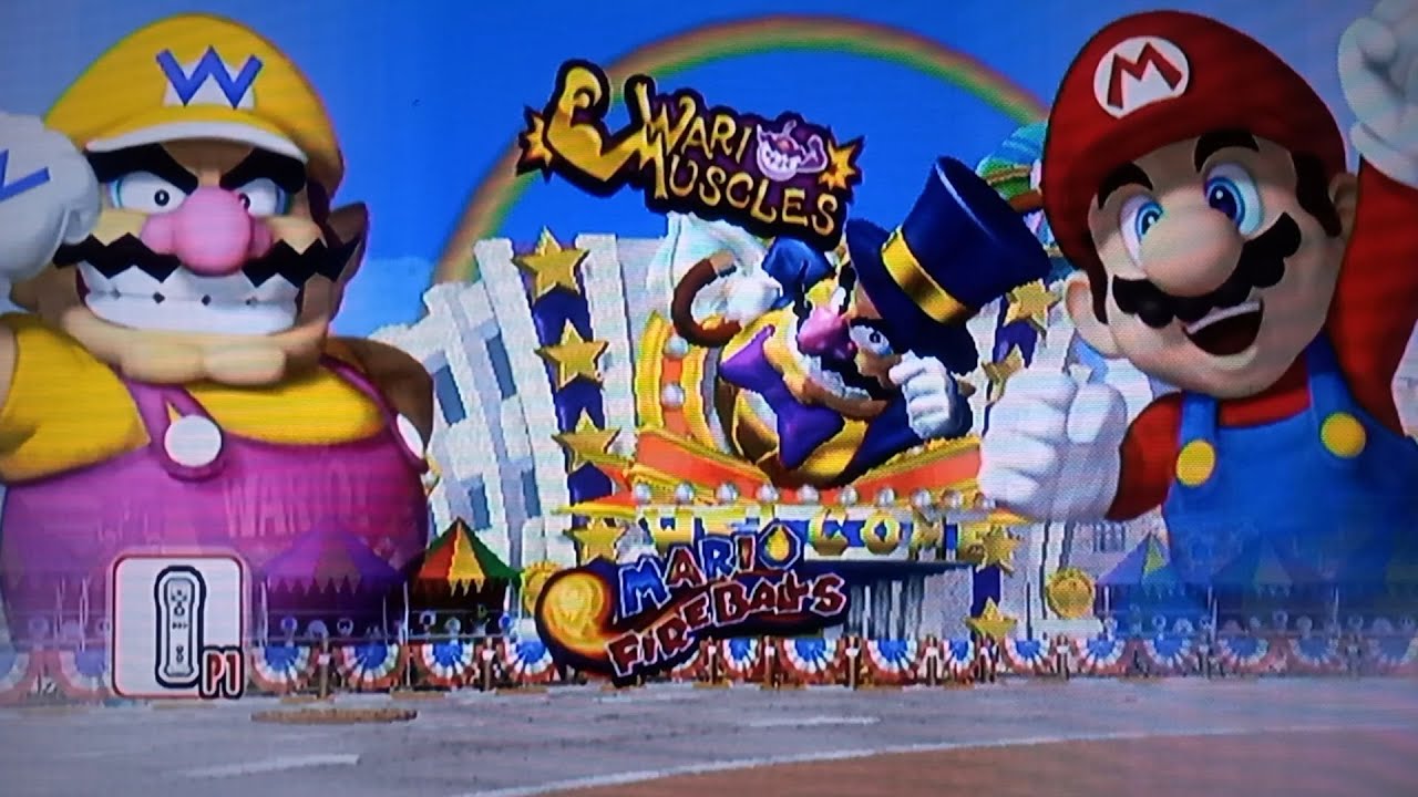 Mario super sluggers- Wario vs Mario Round 2 - YouTube