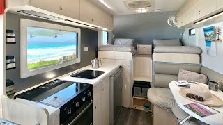 Van Tour | compact rv, full bathroom, best bed design, storage ideas, cinema | Nhà di động | モービルホー