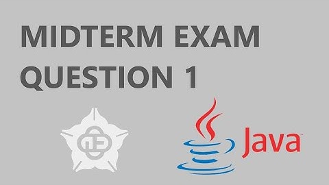 CCU JAVA MID TERM EXAM - Question 1