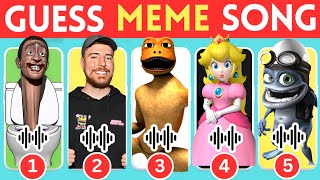 Guess Meme Song 🎶🎵🎤 | MrBeast, Skibidi Toilet, Crazy Frog, Patila Dance