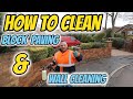 how to clean block paving driveways