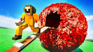 GIANT BALL OF MEAT Destroys HUMANS - Teardown Mods