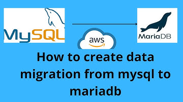 data migration from mysql to mariadb in aws