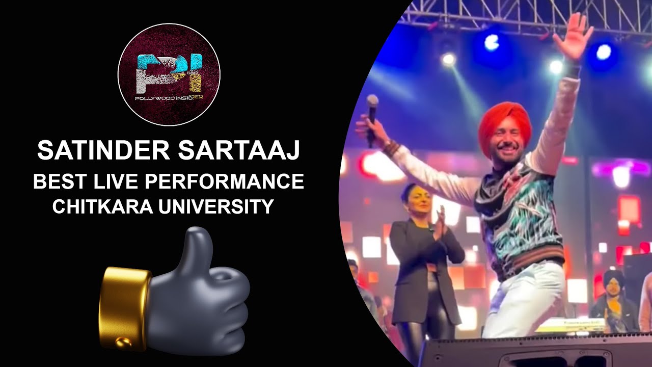 Satinder Sartaj LIVE Best Performace | Neeru Bajwa | Wamiqa Gabbi | Kali Jotta @chitkarauniversity