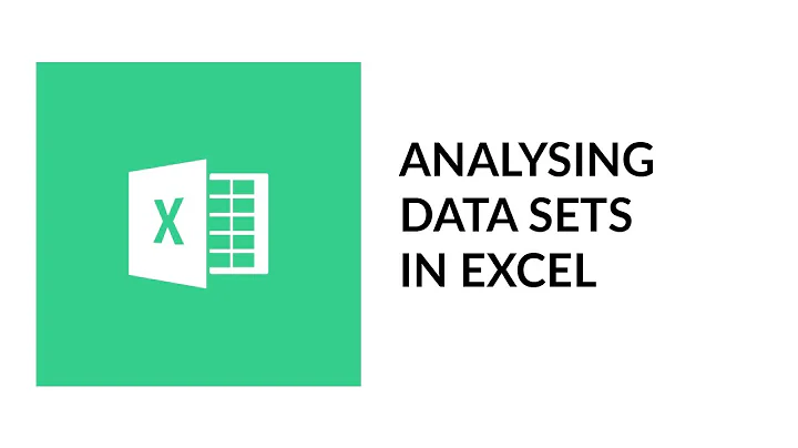 Analysing Data Sets in Excel with Deborah Ashby (T...