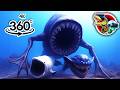360 Sea Eater Eat Bloop, El Gran Maja, Whale, Ningen and Leviathan Sea Monsters | 360 video 4K