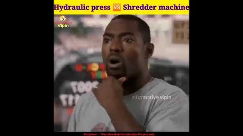 shredder machine vs hydraulic press #shorts