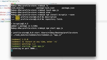 Creating A User Profile Store With Node And A NoSQL Database