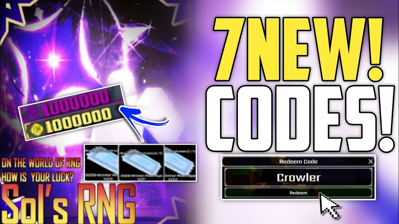 ⚠️NEW💥UPDATE!⚠️ SOL'S RNG REDEEM CODES IN 2025 | ROBLOX SOLS RNG CODES ...