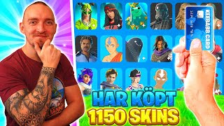 JAG HAR KÖPT 1150 SKINS I FORTNITE