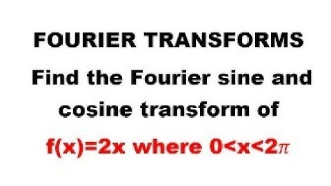 Finite Fourier cosine n sine Transforms-Most Important Problem 