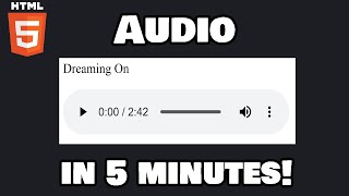 Learn Html Audio In 5 Minutes! 🔊
