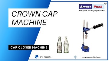 Cap Closer Machine - Manual Crown Capping Machine CONTACT- +91 9109108483
