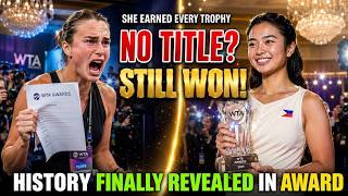 SABALENKA GOES OFF! Alex Eala Wins Prestigious WTA Award Despite No Wimbledon Title!