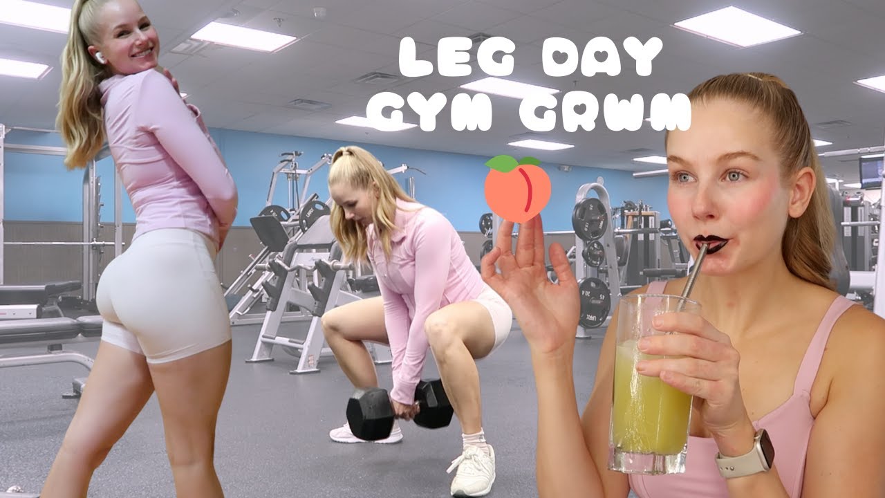 Gym GRWM and Leg day !! - YouTube