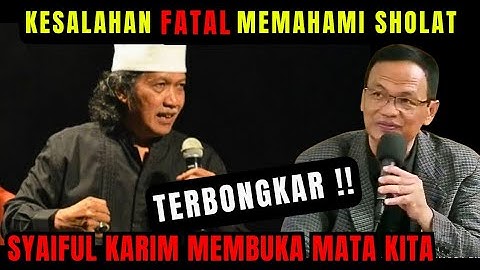 Kesalahan FATAL memahami sholat #syaifulkarim #kajianhakikat #makrifat #dzikir #ngajiroso