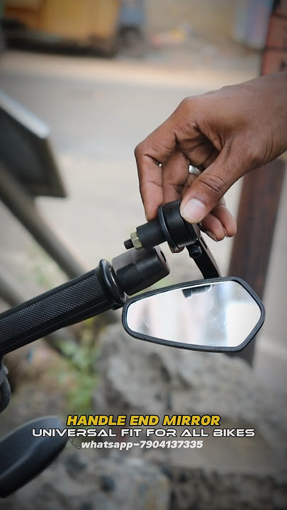 Handle end mirror for all bikes🥳|#bike #mirror #shorts #viralvideo #tretrending #travel