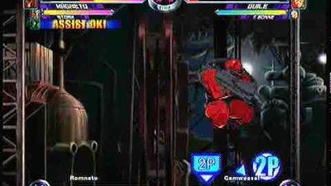 MvC2 Online (360): Brett (MSDoom) vs Gamweasel (Guile/Mag/Tron) 7 .:12.28.09:.