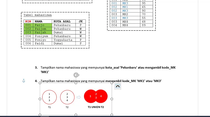 SQL Query - AND, INTERSECT, OR, UNION, MINUS atau EXCEPT -- [3]