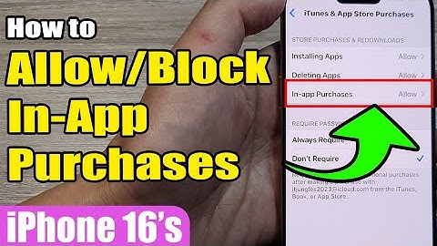 🛑 How to Allow/Block In-App Purchases on iPhone 16/16 Pro Max 📱 | iOS 18 Guide
