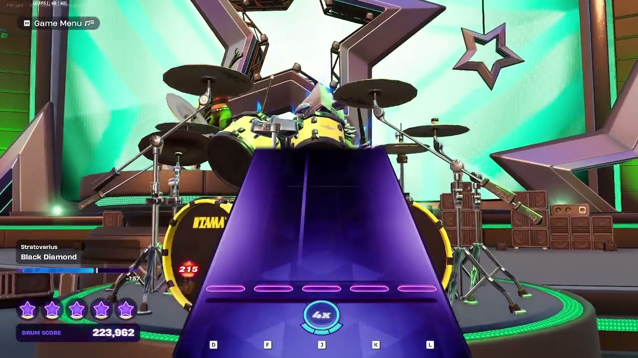 Fortnite Festival - Stratovarius - Black Diamond - Expert Drums (99%)