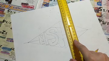 2 Point Perspective Name Drawing Demo