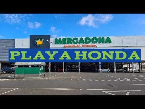 At Playa Honda while waiting to open MERCADONA SUPERMARKET