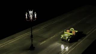 WIILYs JEEP NIGHT RENDERING - SOLIDWORKS VISUALIZE