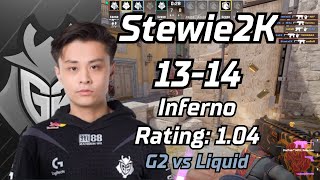 G2 Stewie2K (13-14) vs Liquid (Inferno) | IEM Dallas 2024 | May 29, 2024 #cs2 #pov