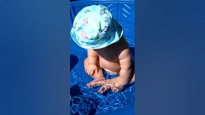 First time in his pool.