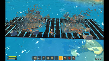 Scrap Mechanic Survival | Build&Test - Paddle (Speed) Boat Test