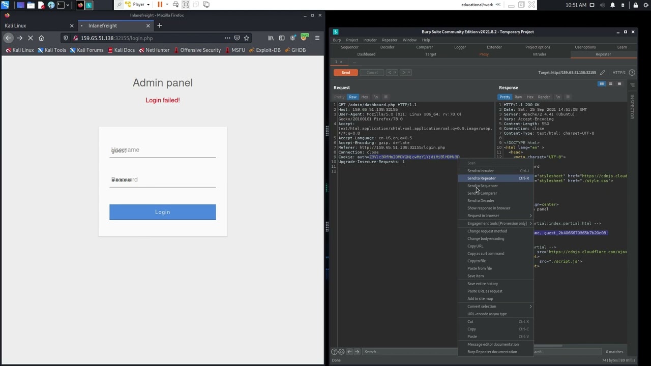 Obtaining Admin Session Cookie - HackTheBox
