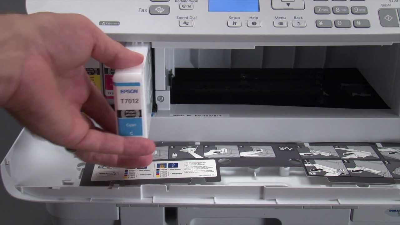 Wie Kann Ich Epson Patronen Wechseln How-To: Tintenpatrone wechseln beim Epson WP-4525 - YouTube