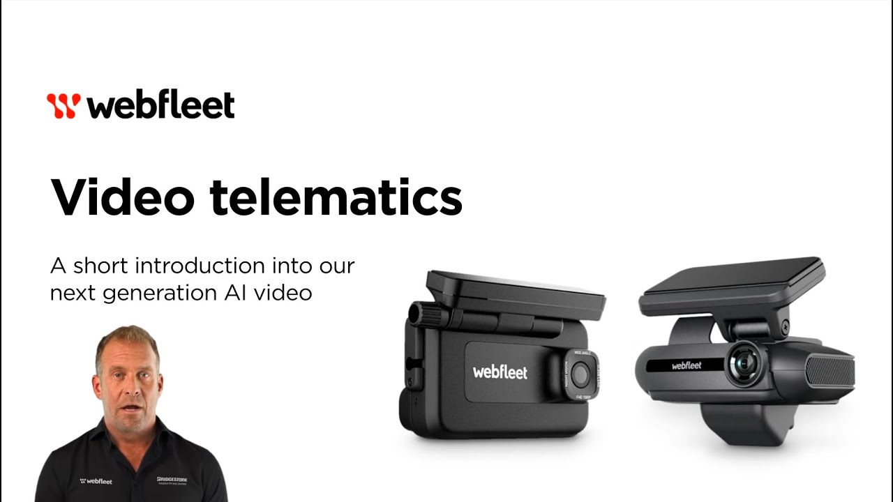 Webfleet video telematics: Boost fleet safety with AI-powered cameras